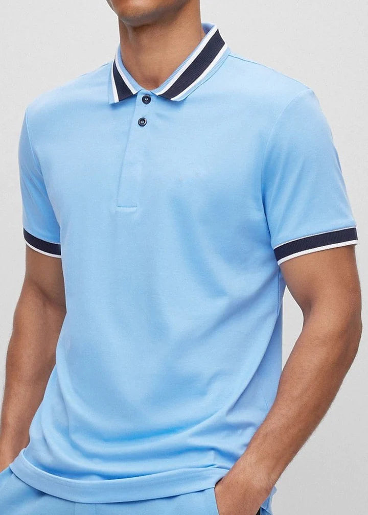 Polo bleu