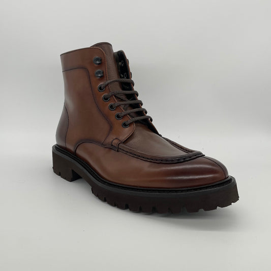 Calce Leather Boots - Brown