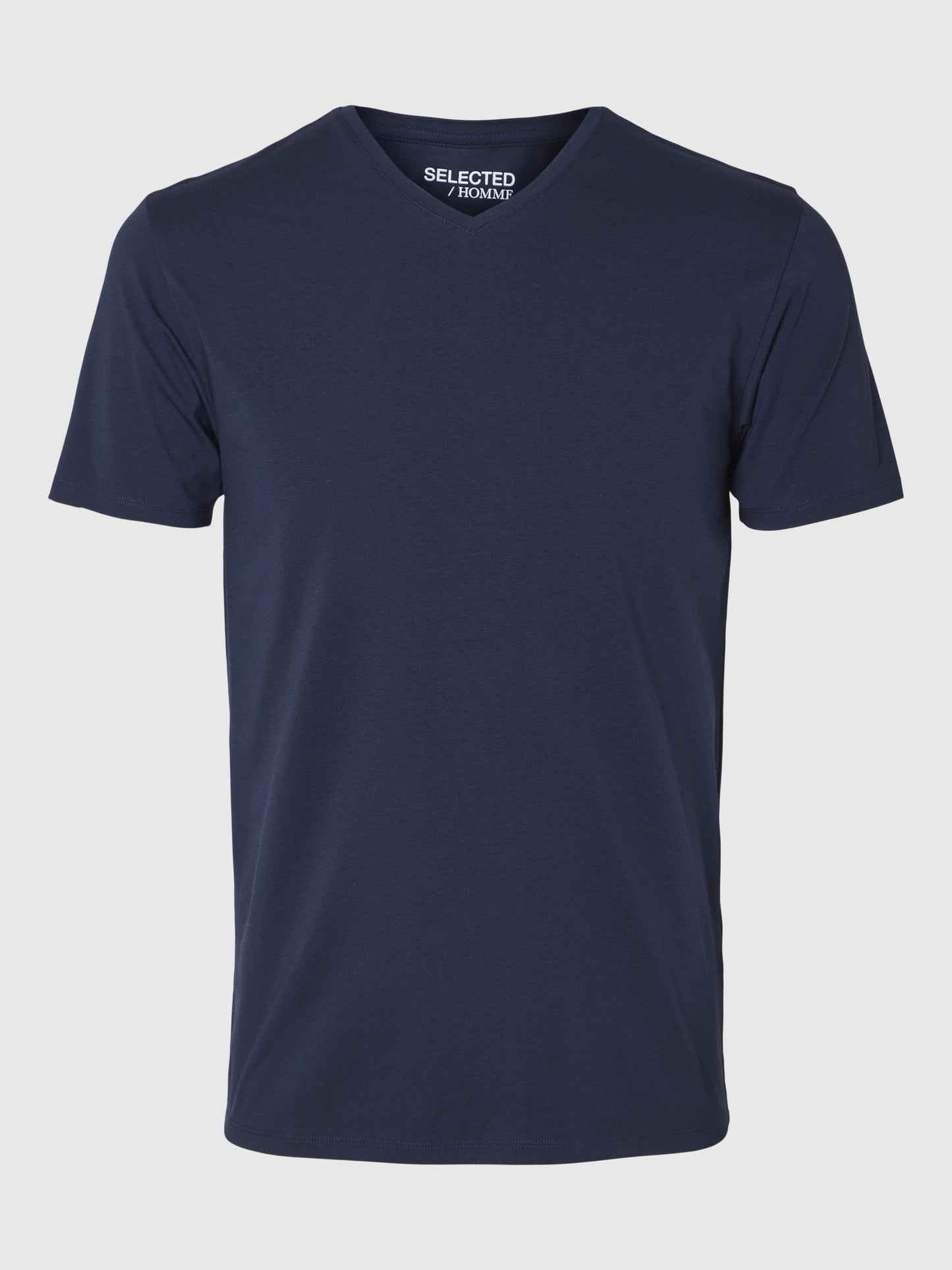 SHORT-SLEEVED V-NECK T-SHIRT SELECTED