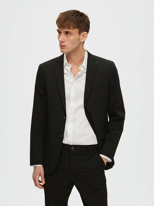 Slim Fit Blazer - Black