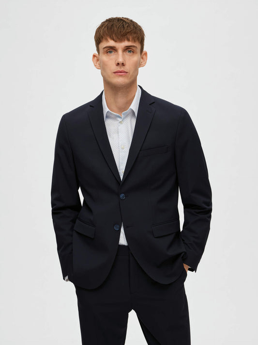 Slim Fit Blazer - Navy