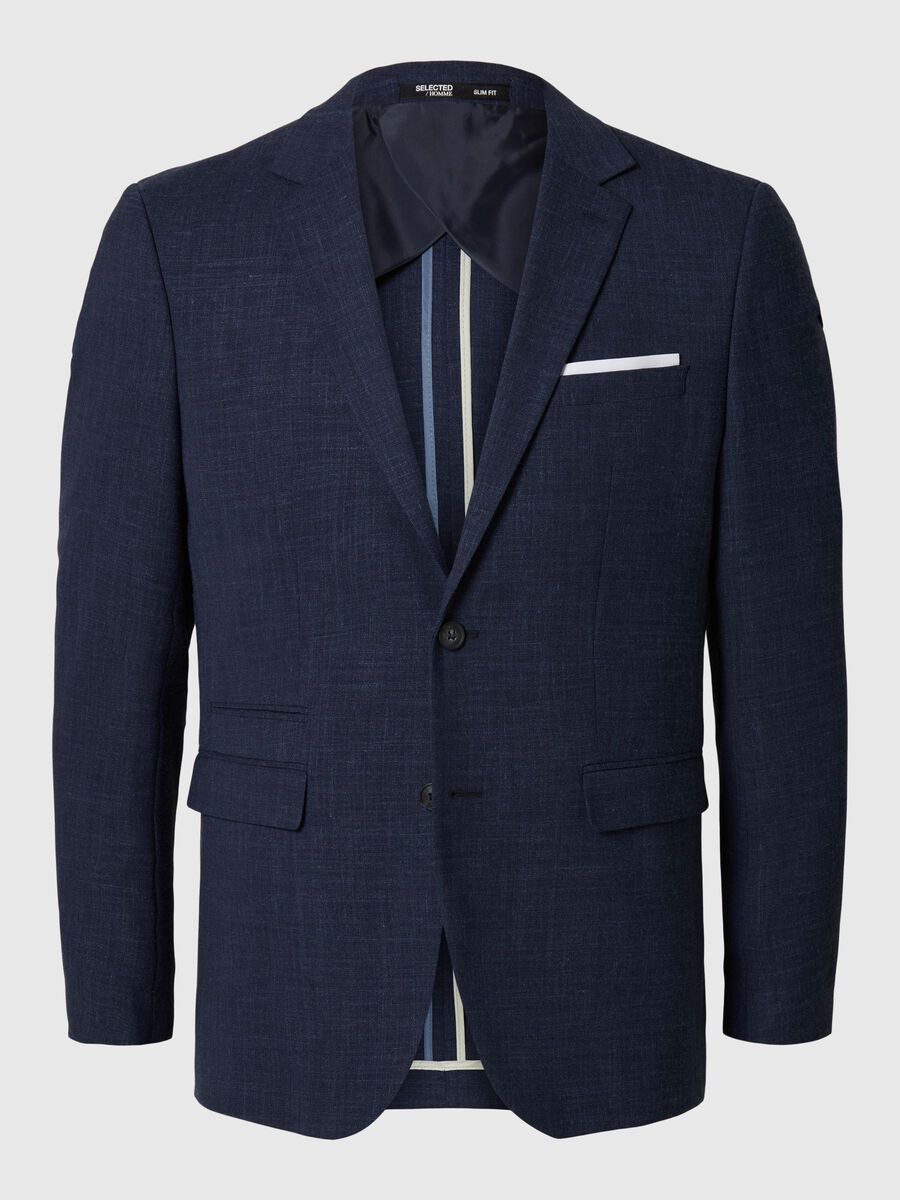 COUPE SLIM BLAZER À SIMPLE BOUTONNAGE - Dark Navy