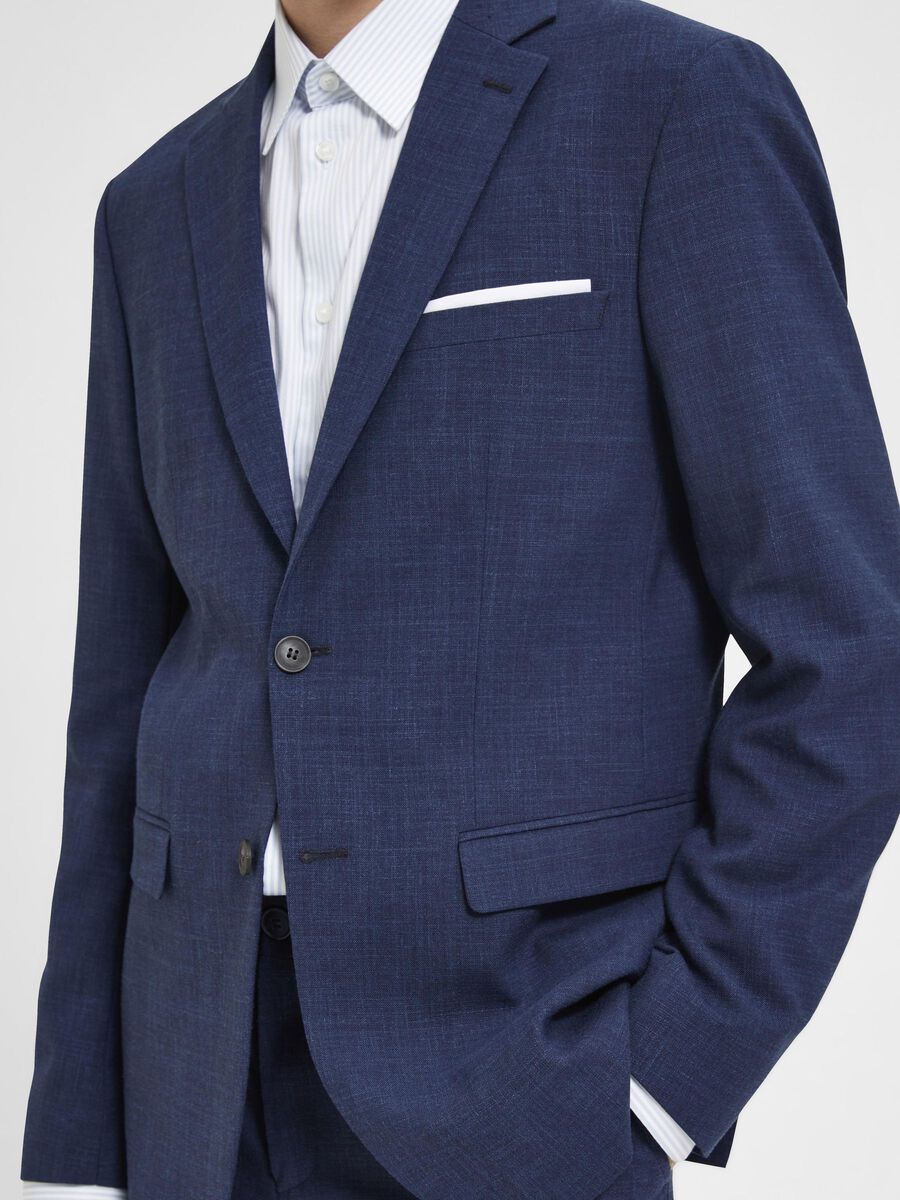 COUPE SLIM BLAZER À SIMPLE BOUTONNAGE - Dark Navy