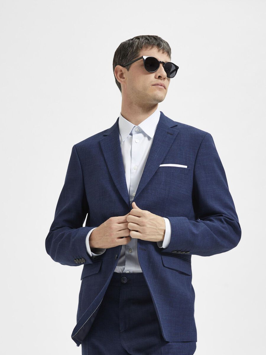 COUPE SLIM BLAZER À SIMPLE BOUTONNAGE - Dark Navy