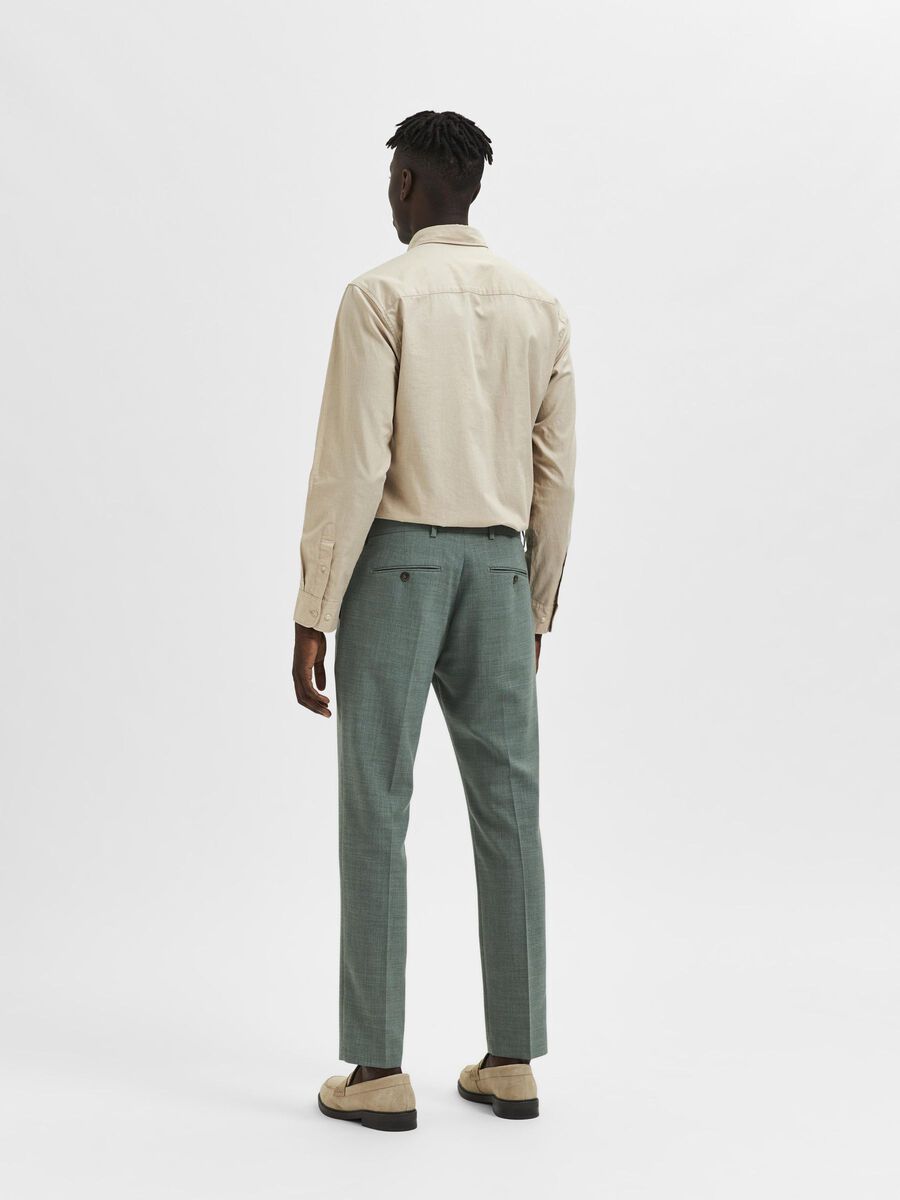 COUPE SLIM PANTALON DE COSTUME - Light Green