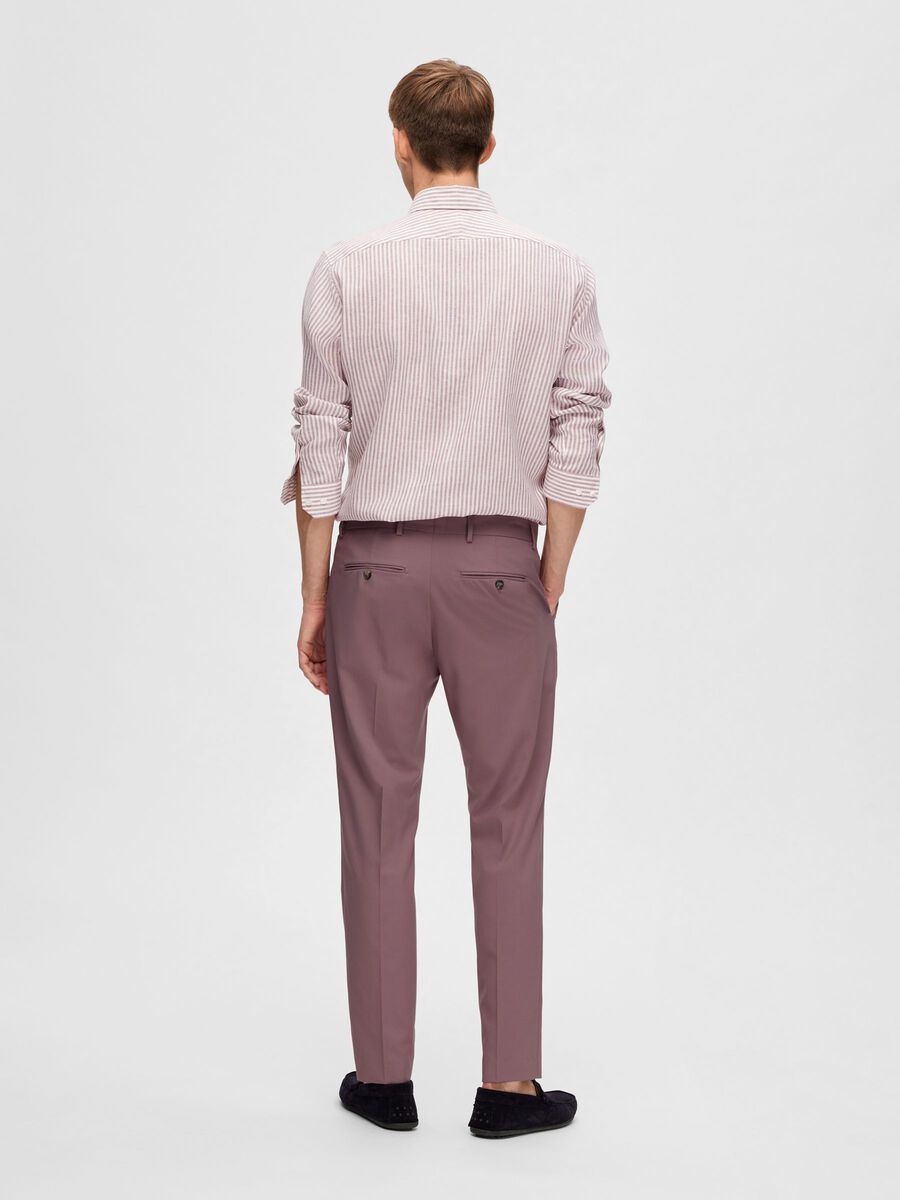 SLIM FIT SUIT TROUSERS