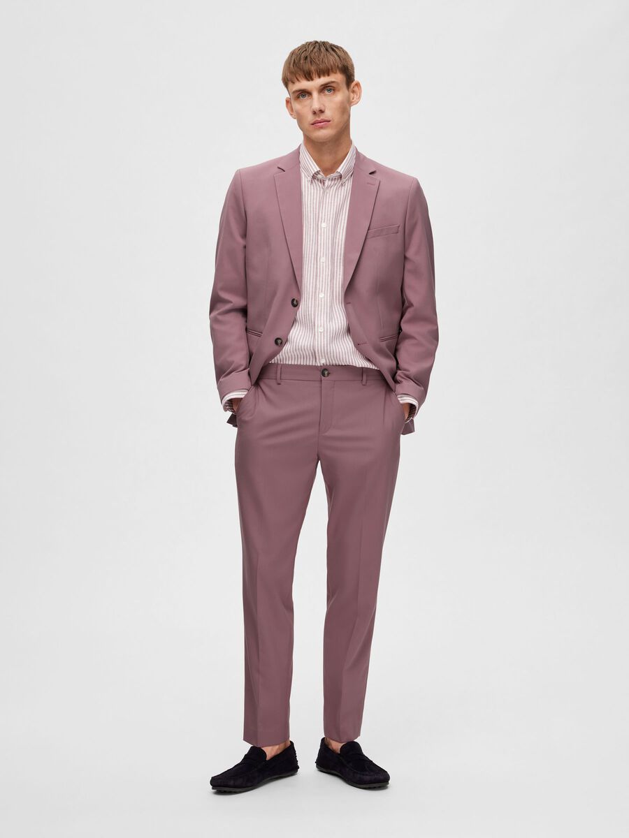 SLIM FIT SUIT TROUSERS