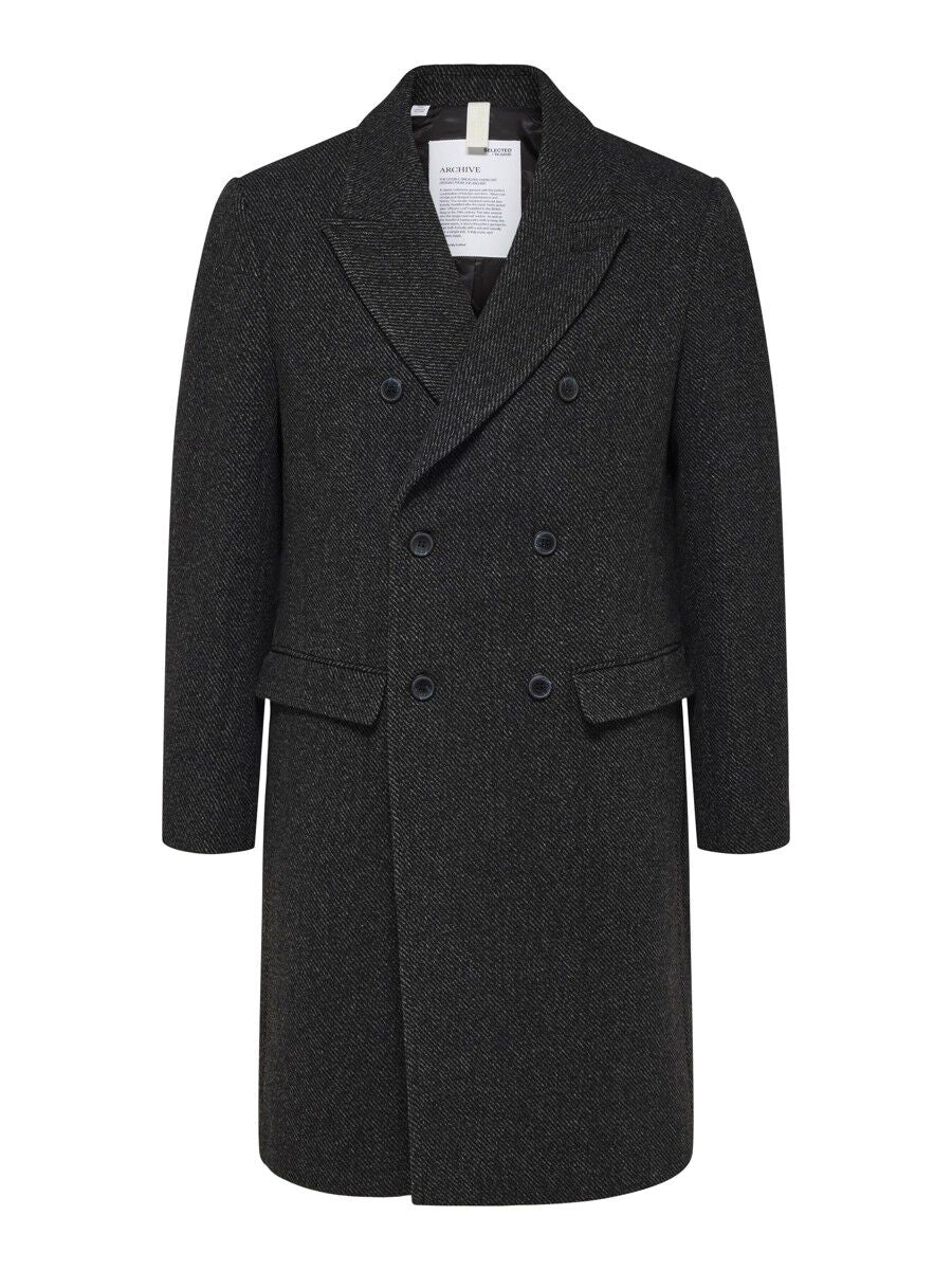 Manteau De Laine Croisé