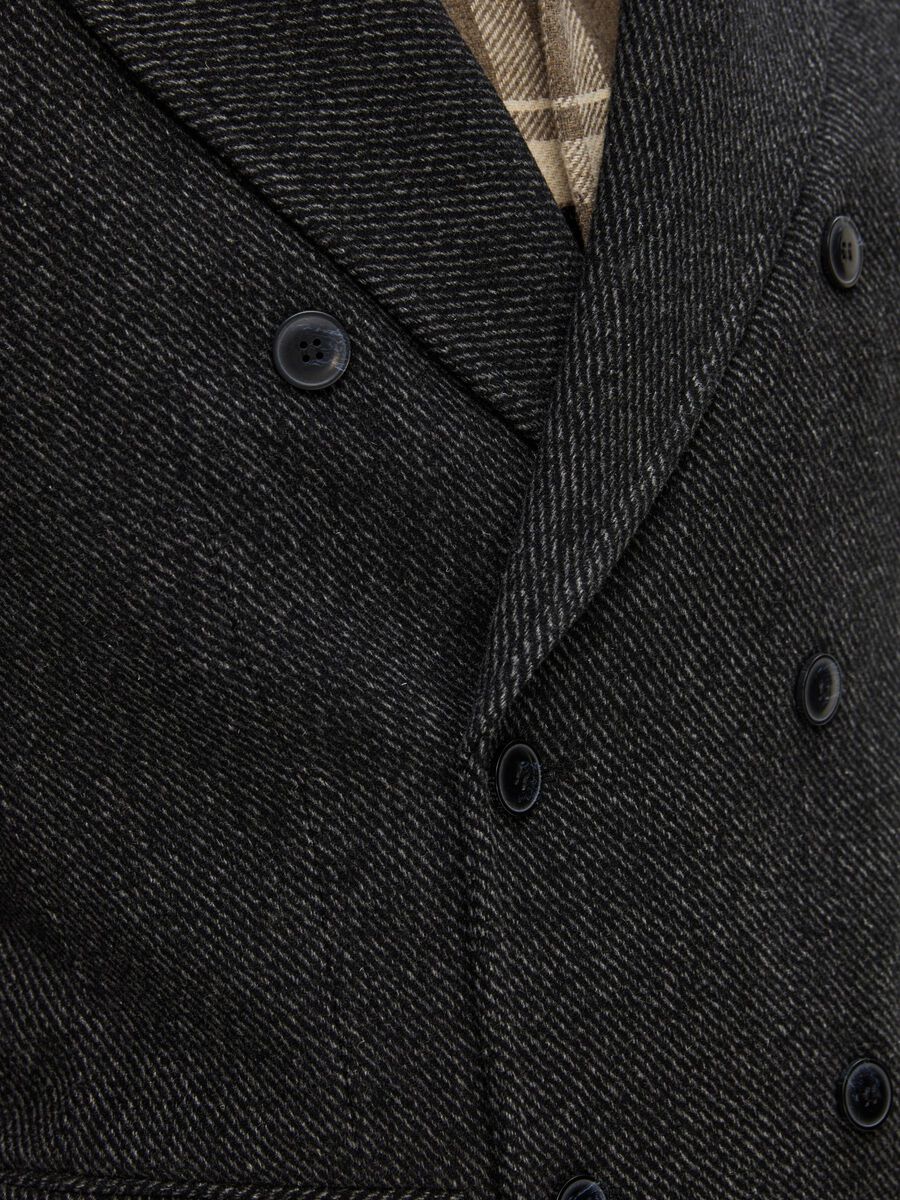 Manteau De Laine Croisé