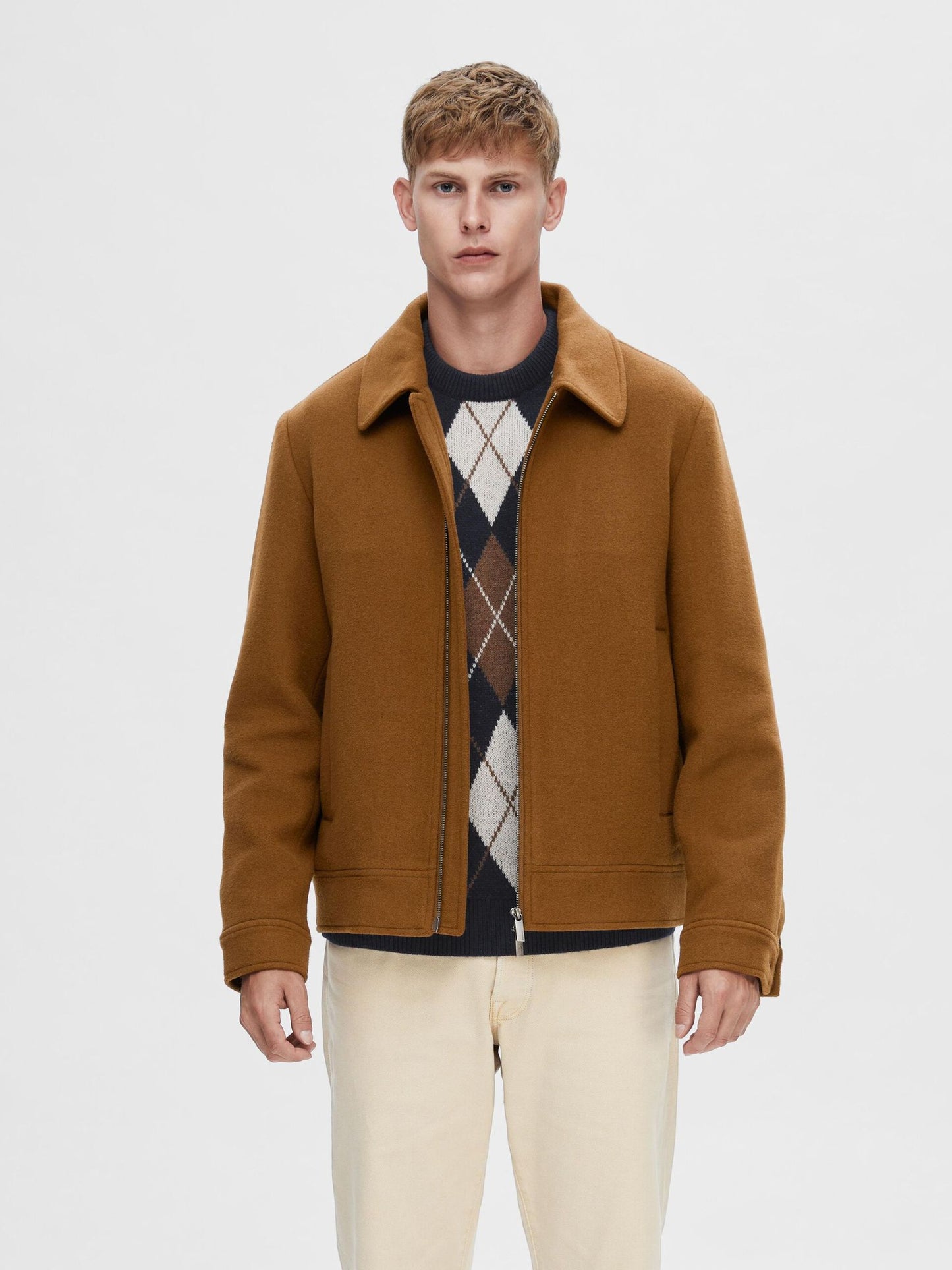 Veste en laine - Camel