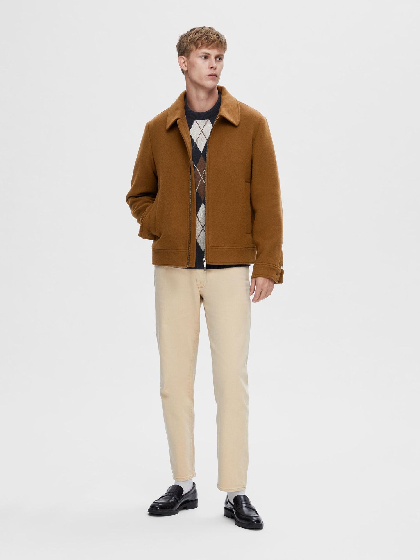 Veste en laine - Camel