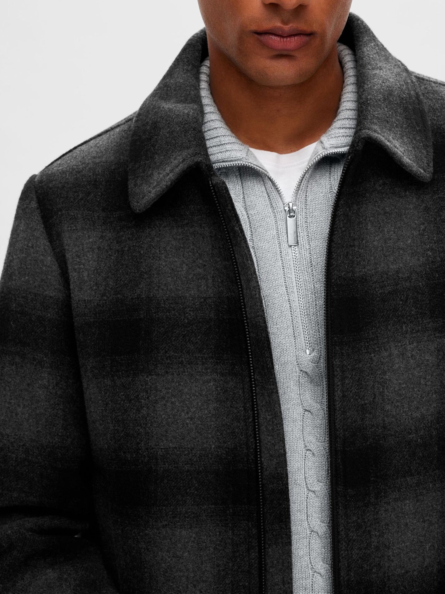 Veste en laine - Dark Grey Melange