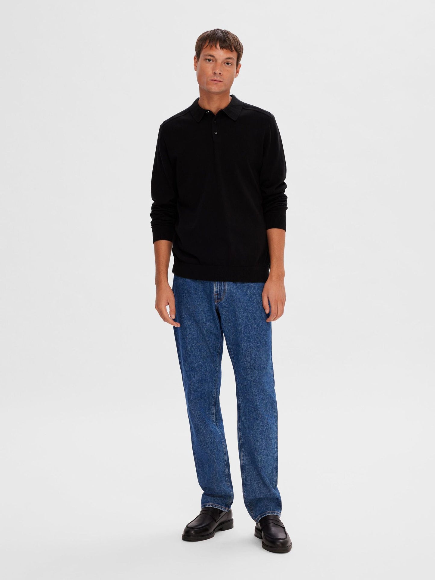 Polo Coton Pima - Noir