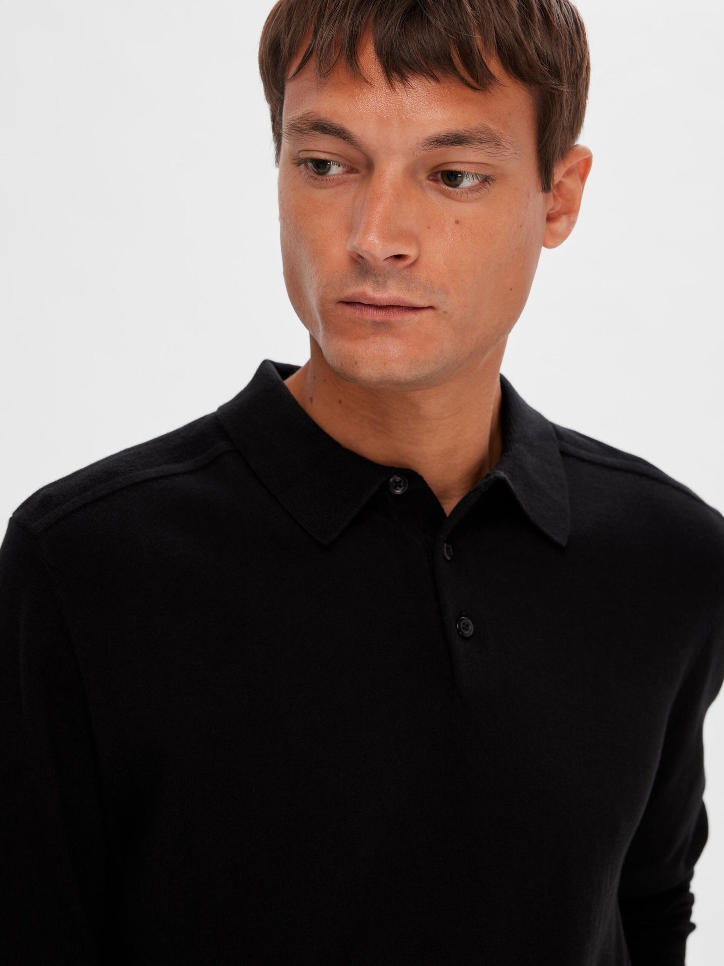 Polo Coton Pima - Noir