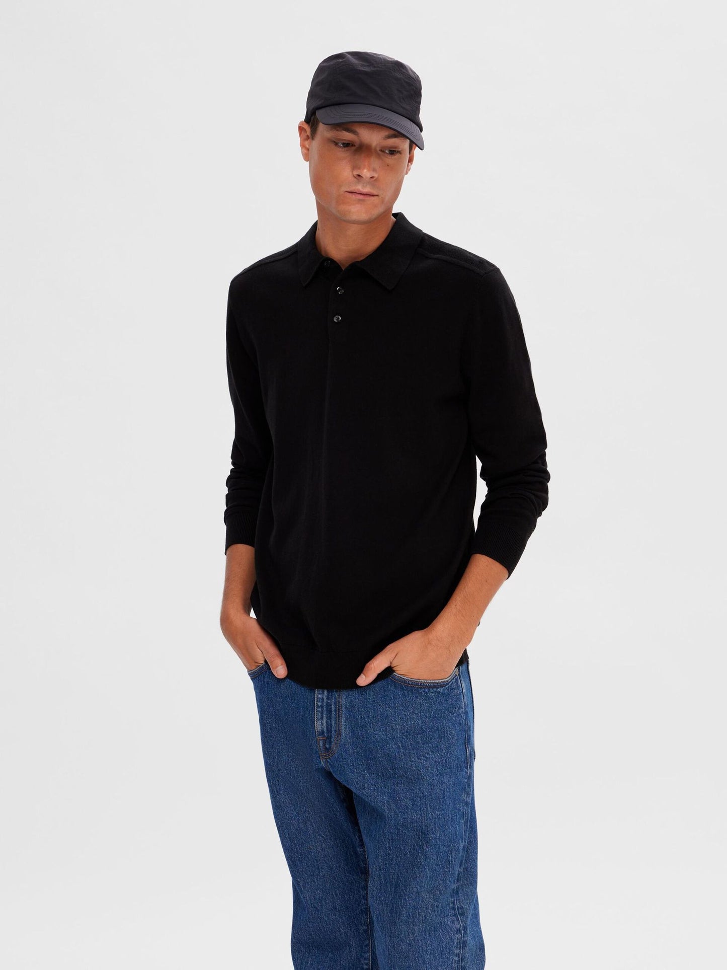 Polo Coton Pima - Noir