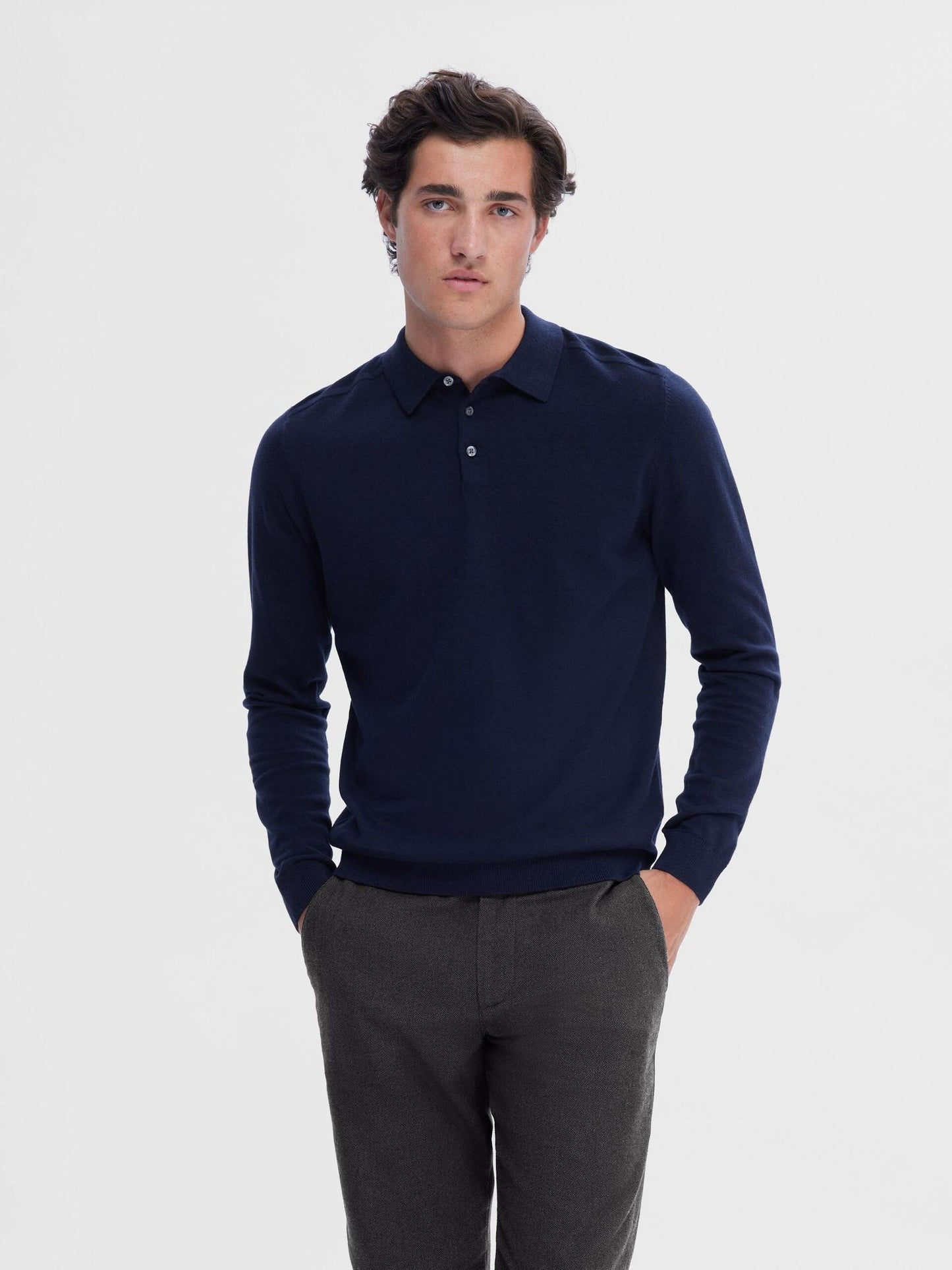 Polo Coton Pima - Navy