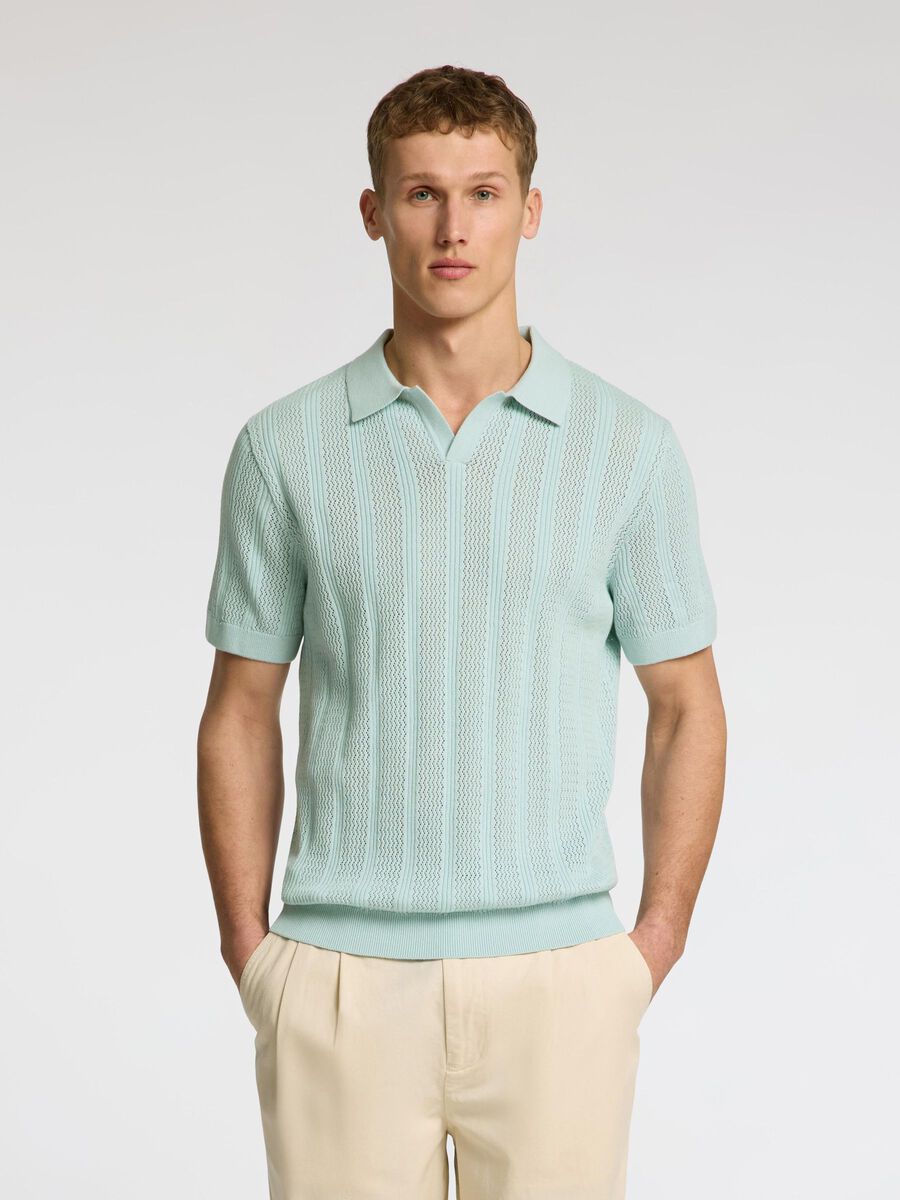 SELECTED KNITTED POLO SHIRT