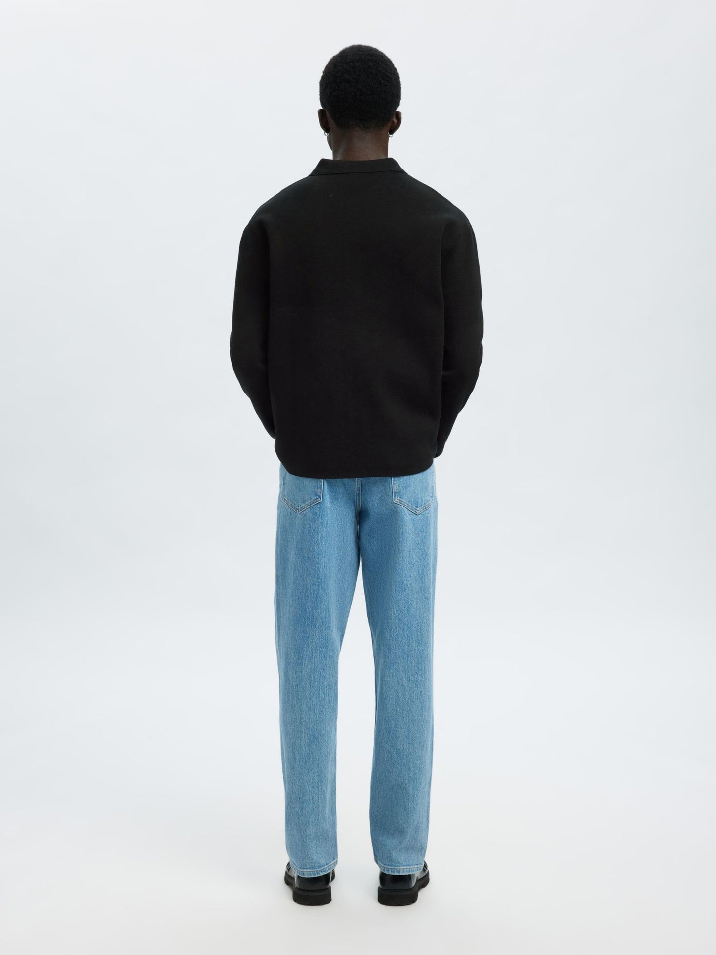 RELAXED FIT KNITTED CARDIGAN SELECTED