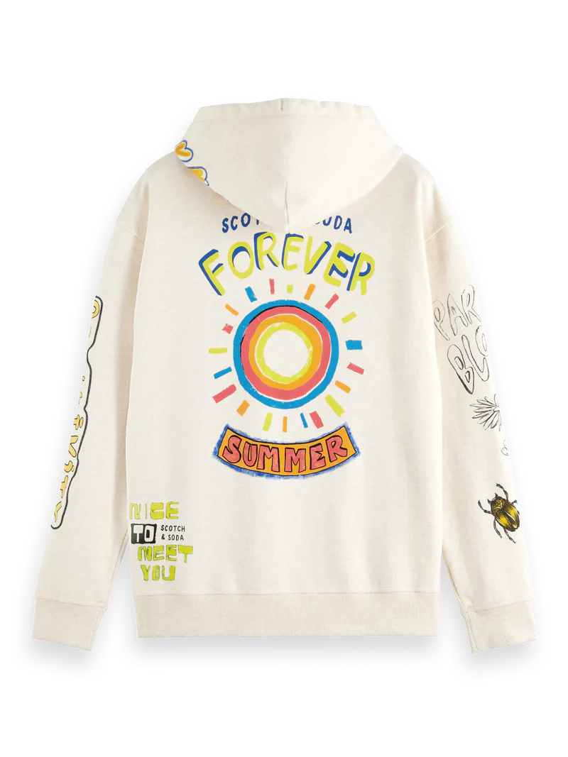 Relaxed fit artwork hoodie