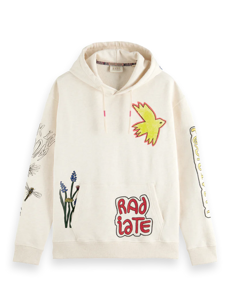 Relaxed fit artwork hoodie