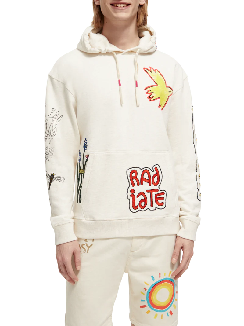 Relaxed fit artwork hoodie