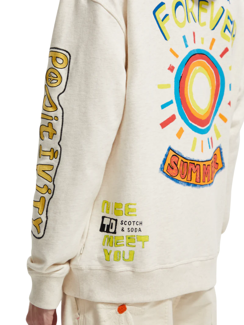 Relaxed fit artwork hoodie