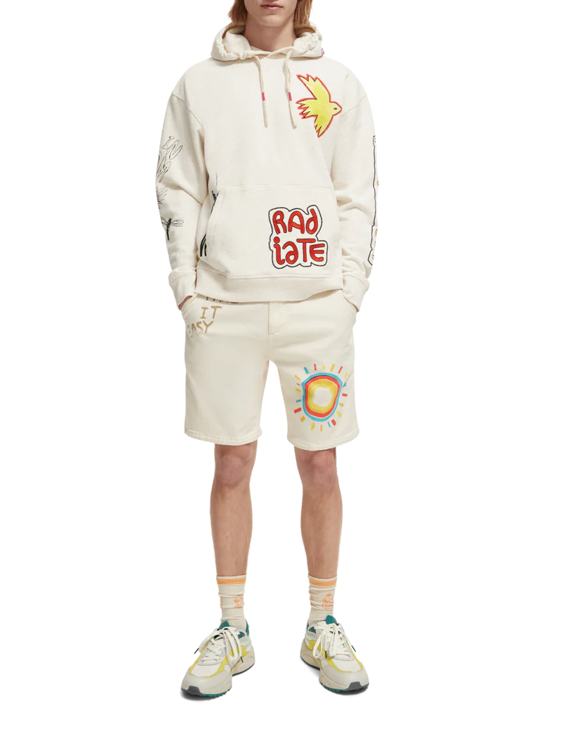 Relaxed fit artwork hoodie