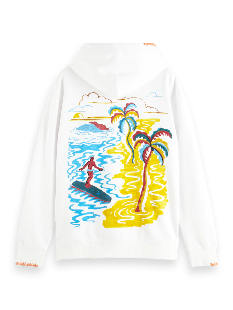 Relaxed fit artwork hoodie