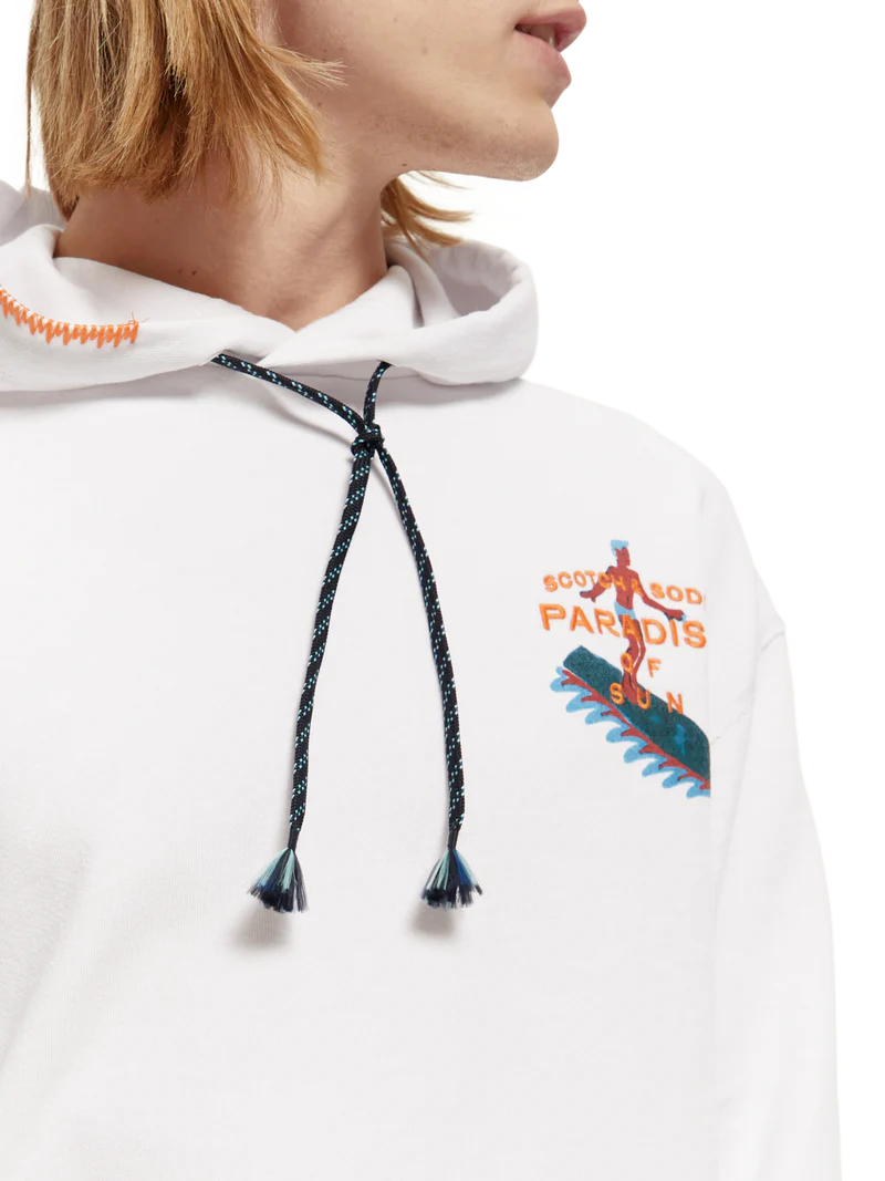 Relaxed fit artwork hoodie