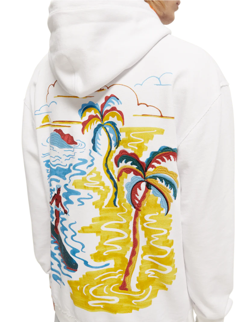 Relaxed fit artwork hoodie