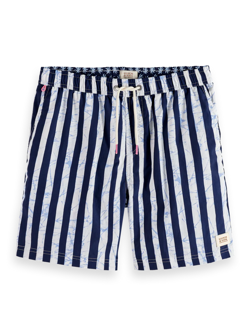 Printed mid-length swim shorts - XL