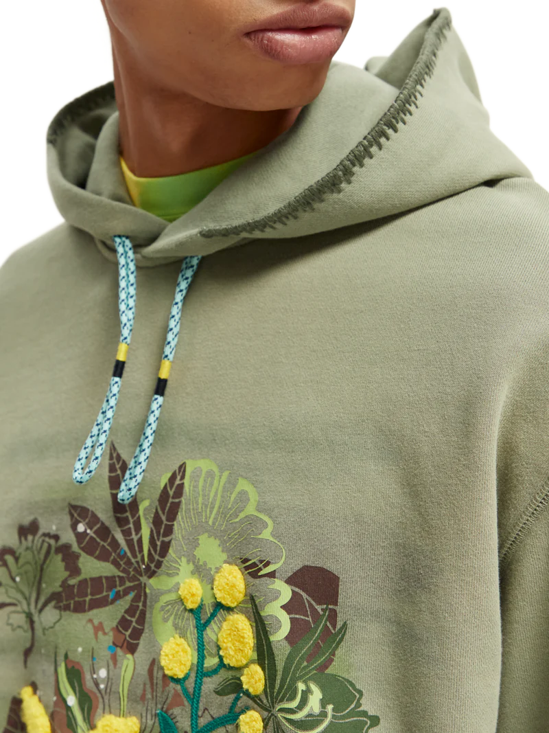 Relaxed fit artwork hoodie