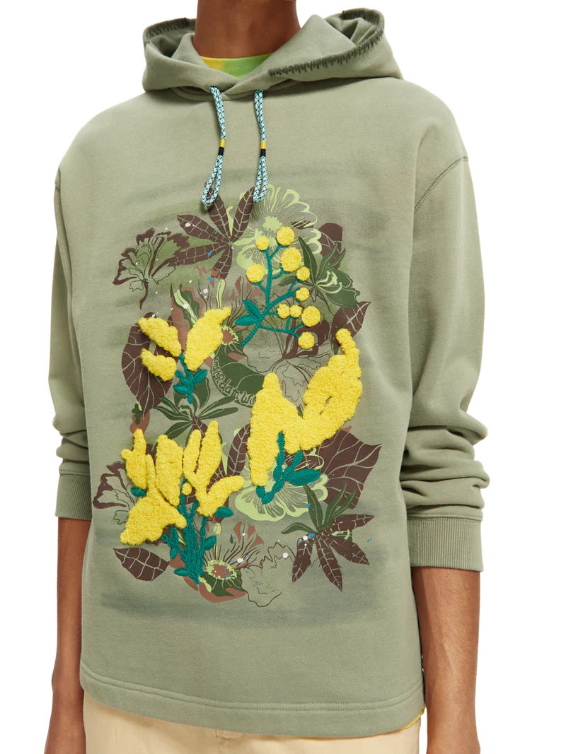 Relaxed fit artwork hoodie