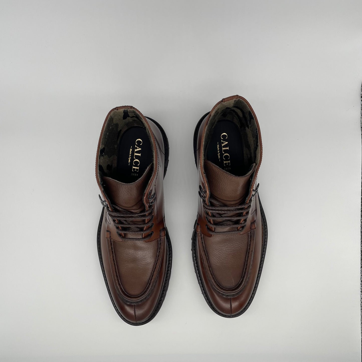 Calce Leather Boots - Brown
