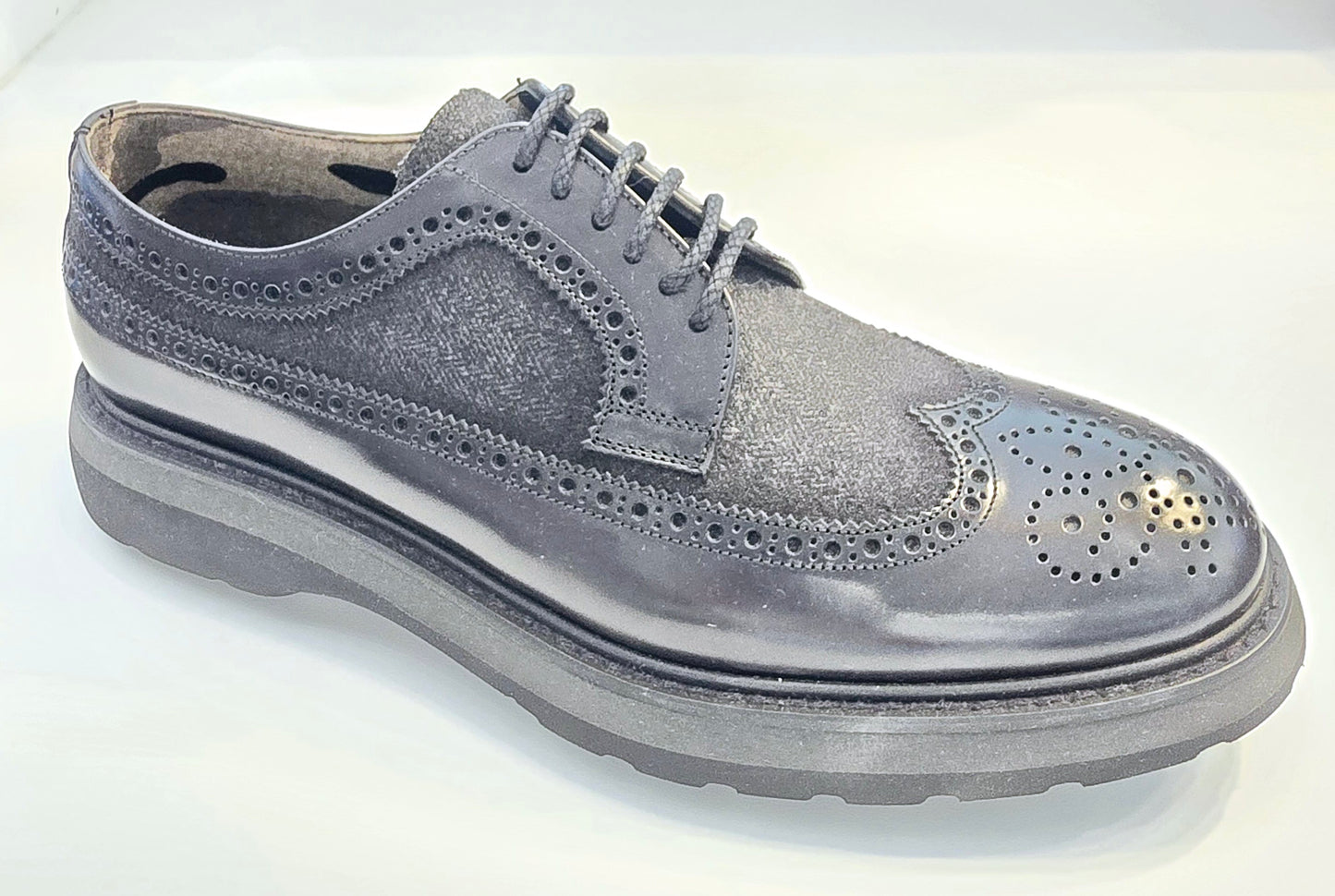 Calce Leather Shoes - Oxford Brogue Nappa Leather