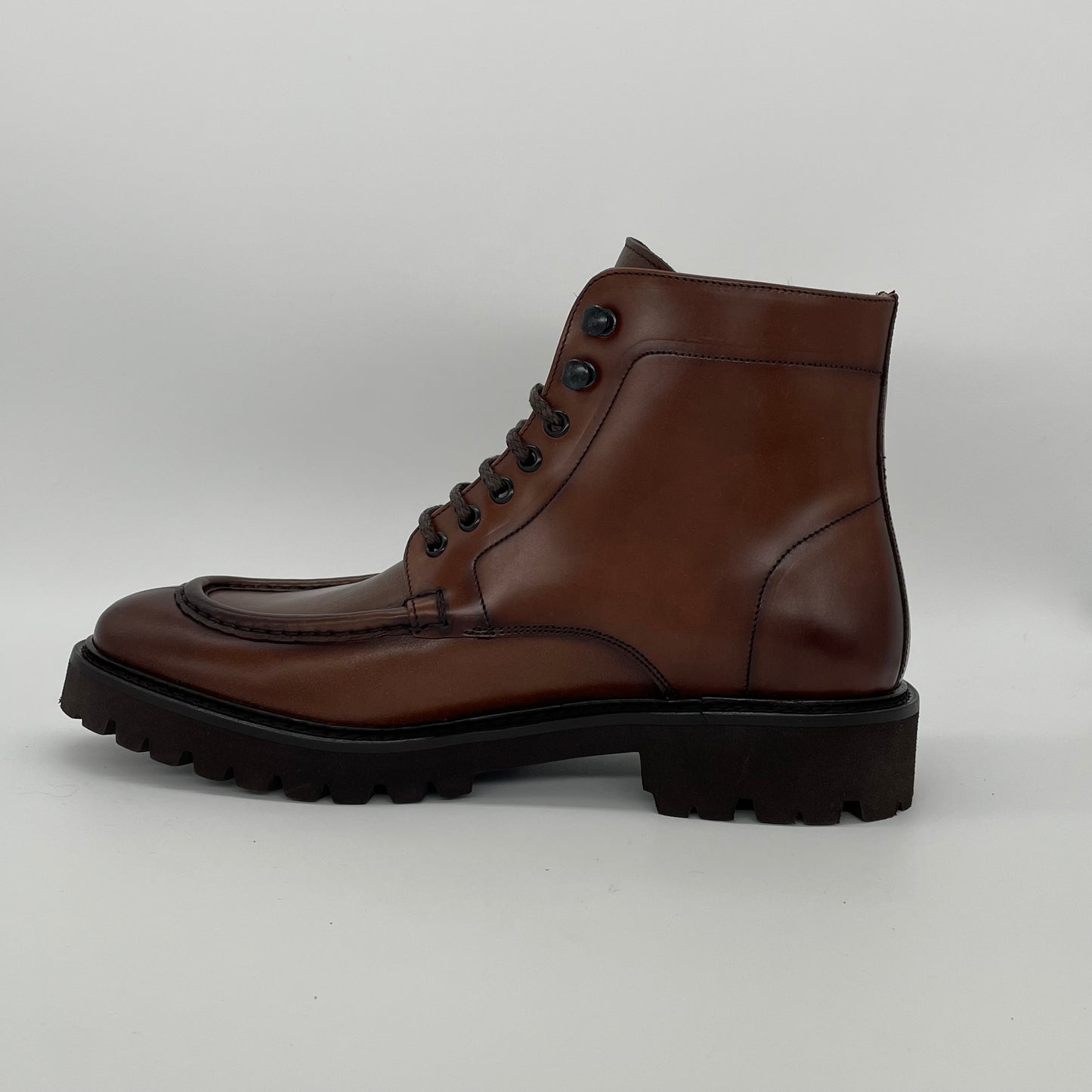 Calce Leather Boots - Brown
