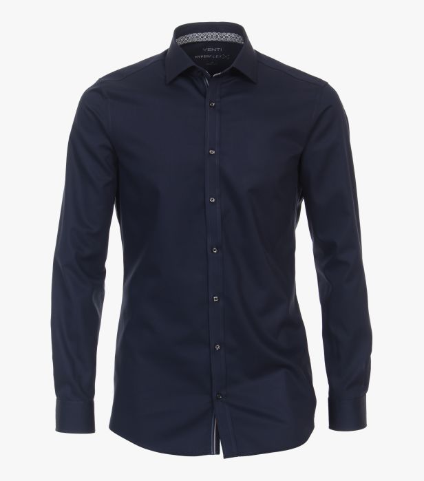 Chemise d'affaires extensible - Bleu foncé