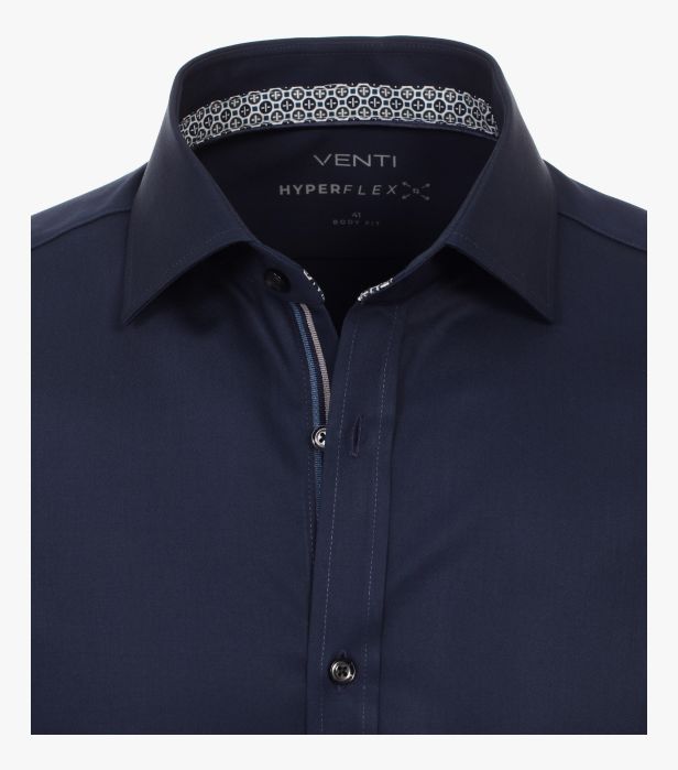 Chemise d'affaires extensible - Bleu foncé