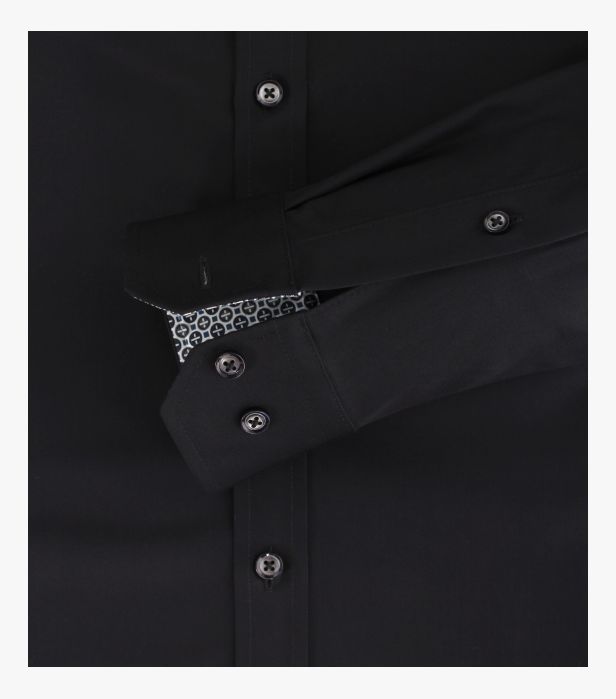 Chemise d'affaires extensible - Noir