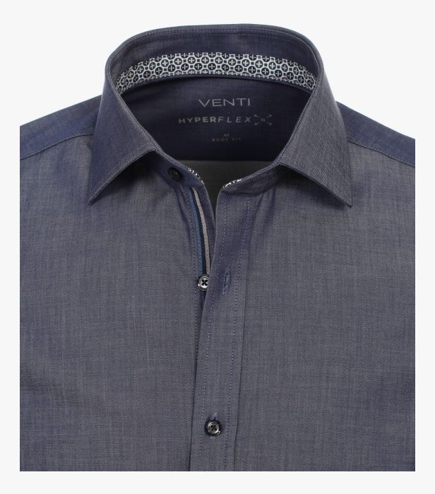 Chemise d'affaires extensible - Bleu jeans