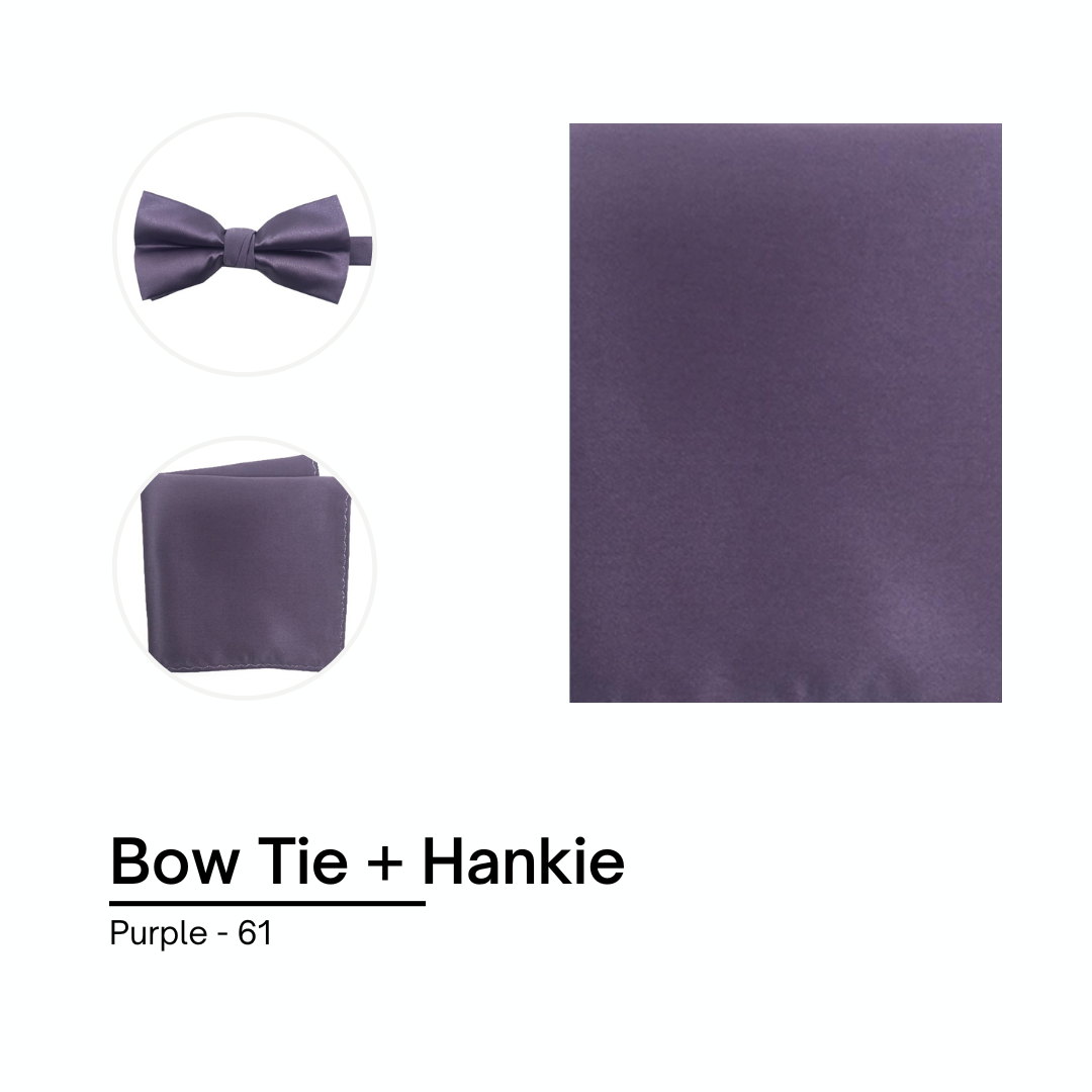Cravate / Noeud Papillon Unie - Purple