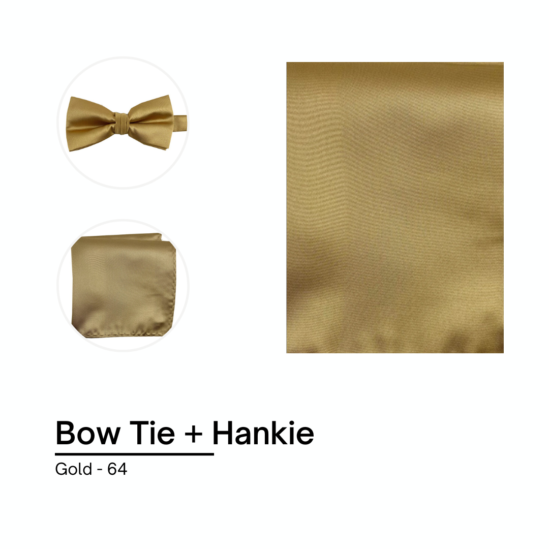 Cravate / Noeud Papillon Unie - Dark Gold