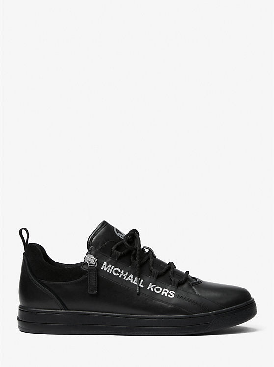 Keating Leather Zip and Lace-Up Sneakers