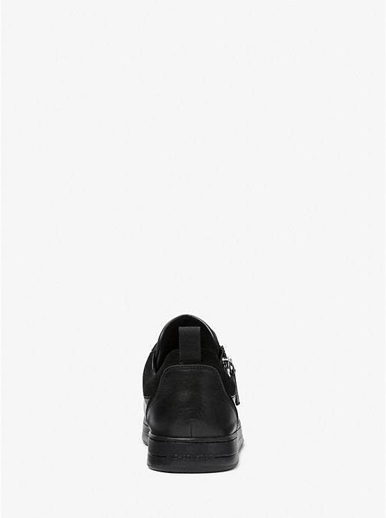Keating Leather Zip and Lace-Up Sneakers