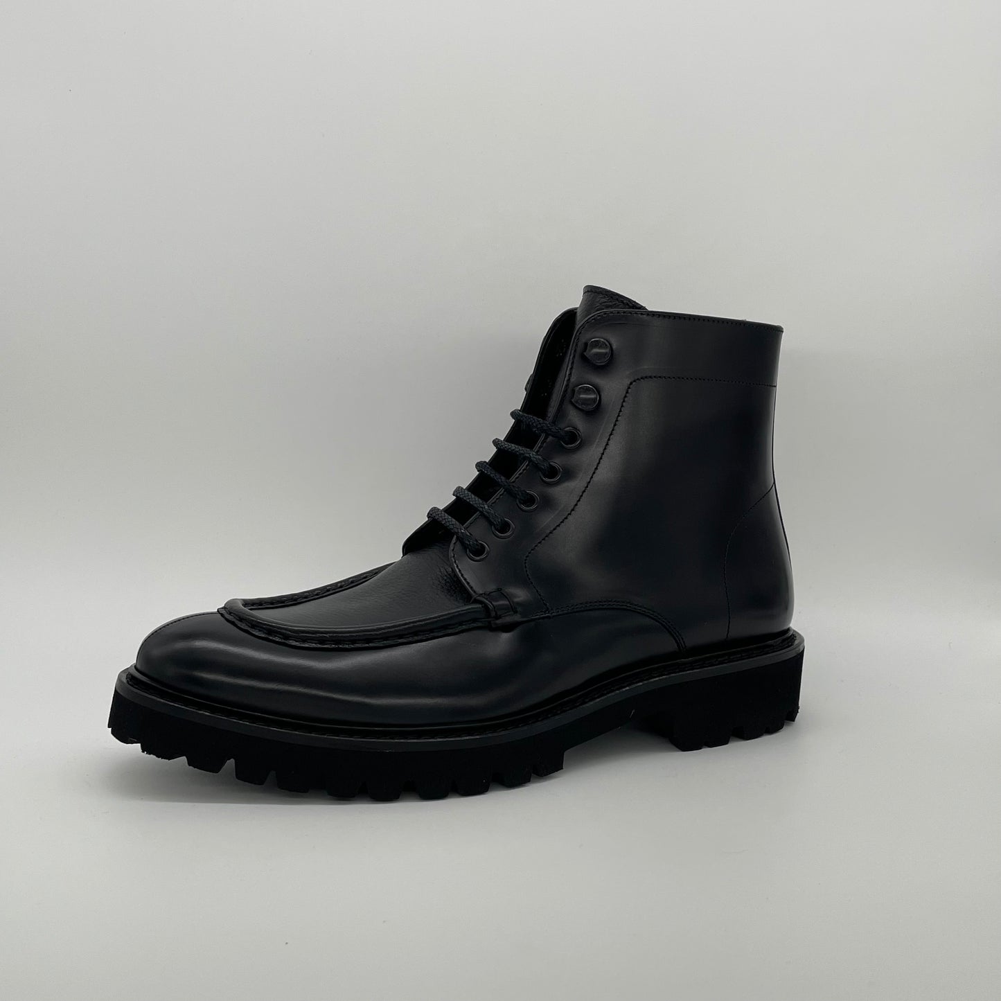 Calce Leather Boots - Black