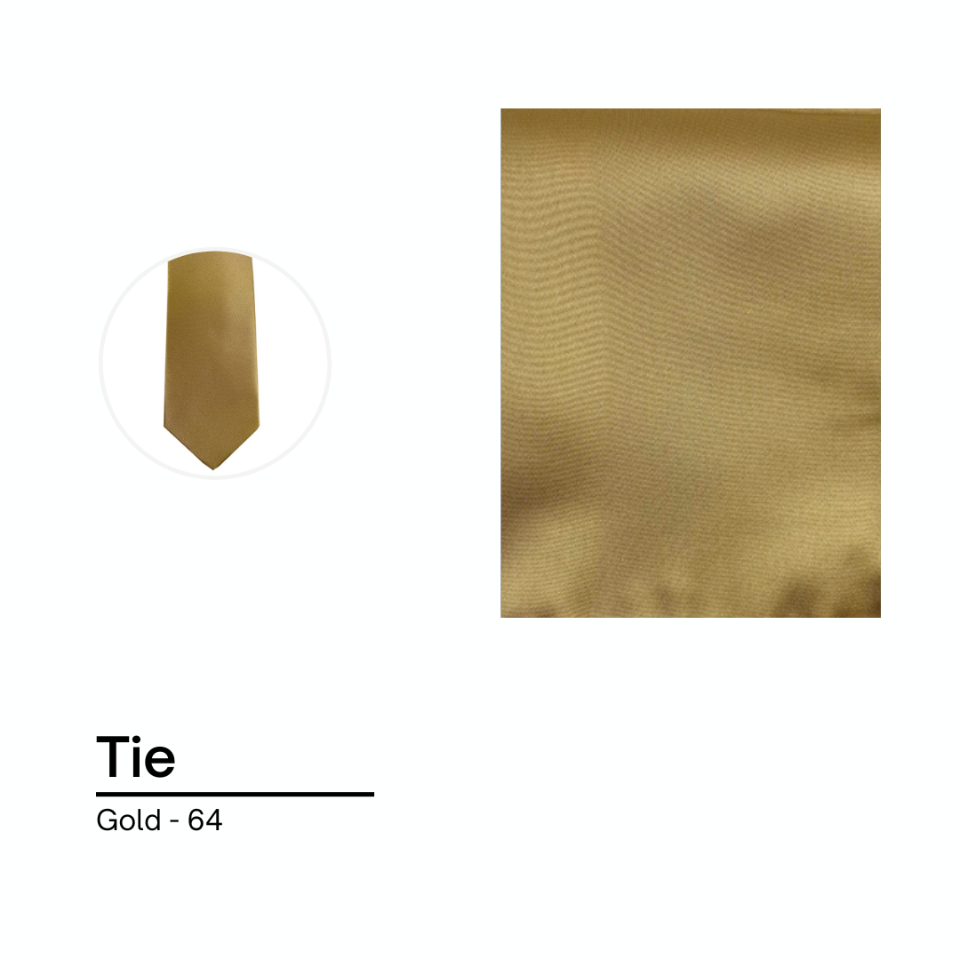 Cravate / Noeud Papillon Unie - Dark Gold
