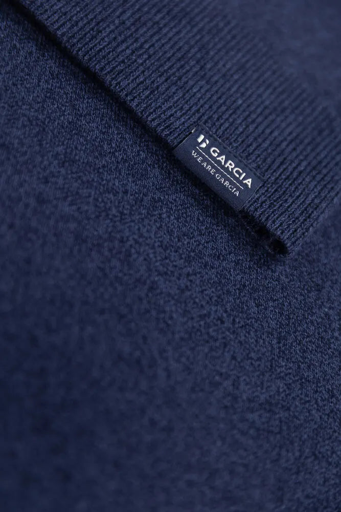 Pull Col en V Navy