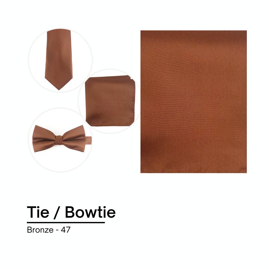 Cravate / Noeud Papillon Unie - Bronze
