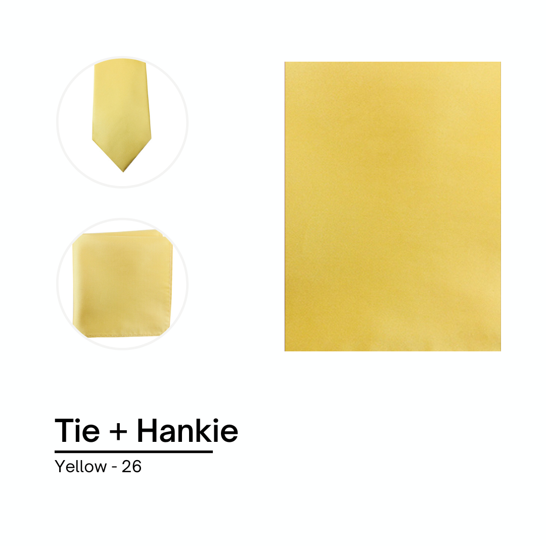 Cravate / Noeud Papillon Unie - Yellow