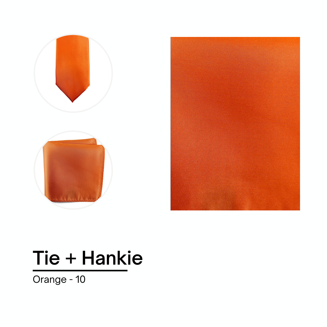 Cravate / Noeud Papillon Unie - Orange